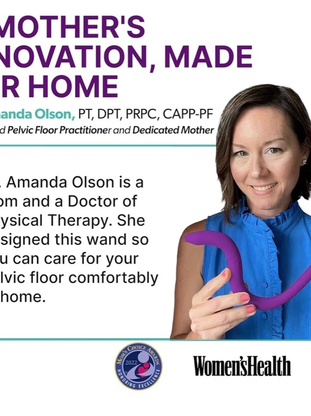 Intimate Rose Pelvic Wand - Vibrant Purple